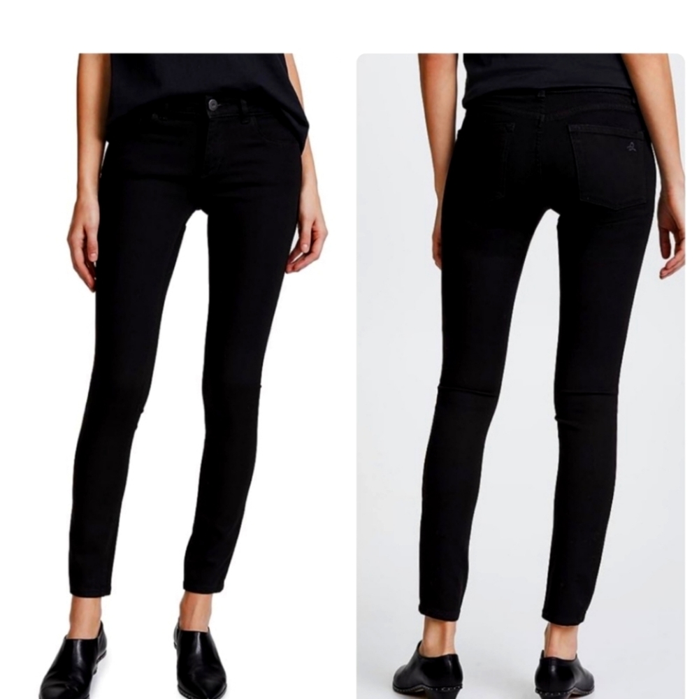 DL1961. Emma Black Denim size 25 excellent pre-owned condition.